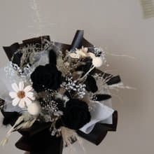 黑玫瑰永生花束 個性花束 情人節花束 生日 週年 求婚