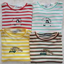 刺繡 Mini Tee : rainbow collection