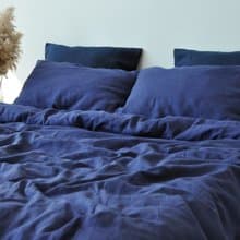 Indigo linen duvet cover / Softened linen / Comforter cover / Quilt cover