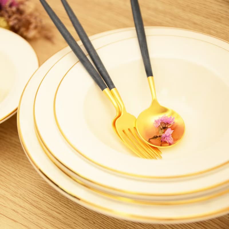 葡萄牙 Cutipol  GOA  藍金 18.5CM 點心叉