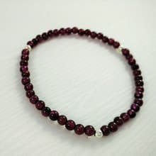 -天然半寶石-幸運石系列-紫牙烏(石榴石)手鍊