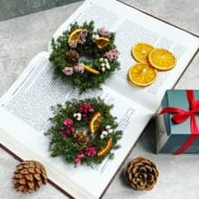 【聖誕禮物】超簡單聖誕花圈材料包禮盒|手殘都會|交換禮物