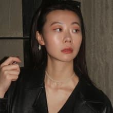 【手作設計】(現貨)Rebel 巴洛克十字架天然米粒珍珠項鍊