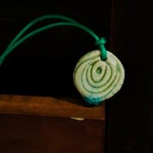 項鍊 日本白瓷  限量 自然釉色 無限看不膩色調 攝氏1350高溫燒製