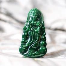 老花青翡翠觀音菩薩 | 天然緬甸玉A貨翡翠 | 送禮