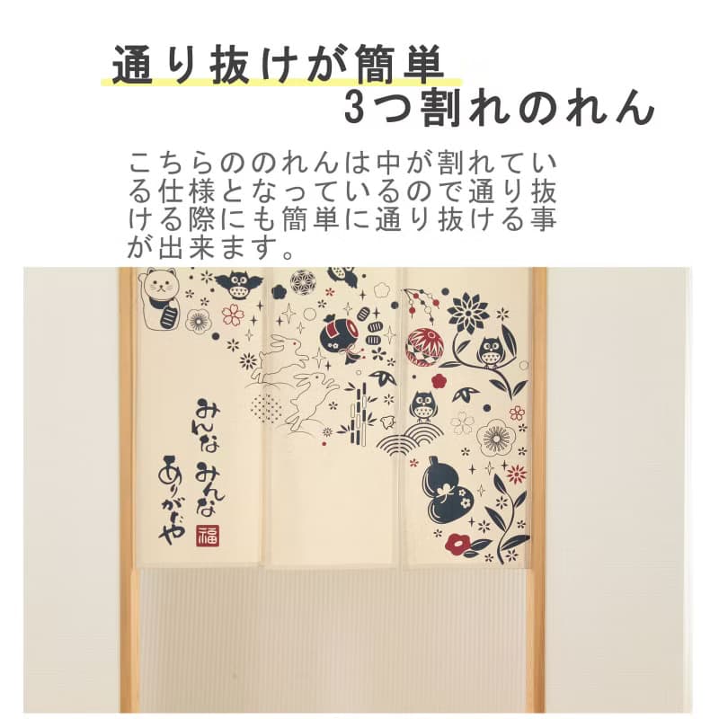 【現貨】【預訂】印度製 吉祥緣起物門簾90cm