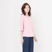 厚紡MIT有機棉V領刺繡棉衫(共4色)