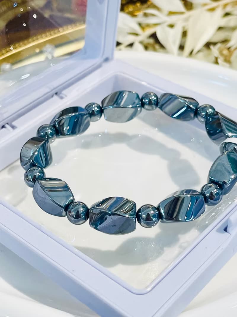 鈦赫磁不規則珠型手珠膝蓋關節不適恢復能量平衡提升身心狀態