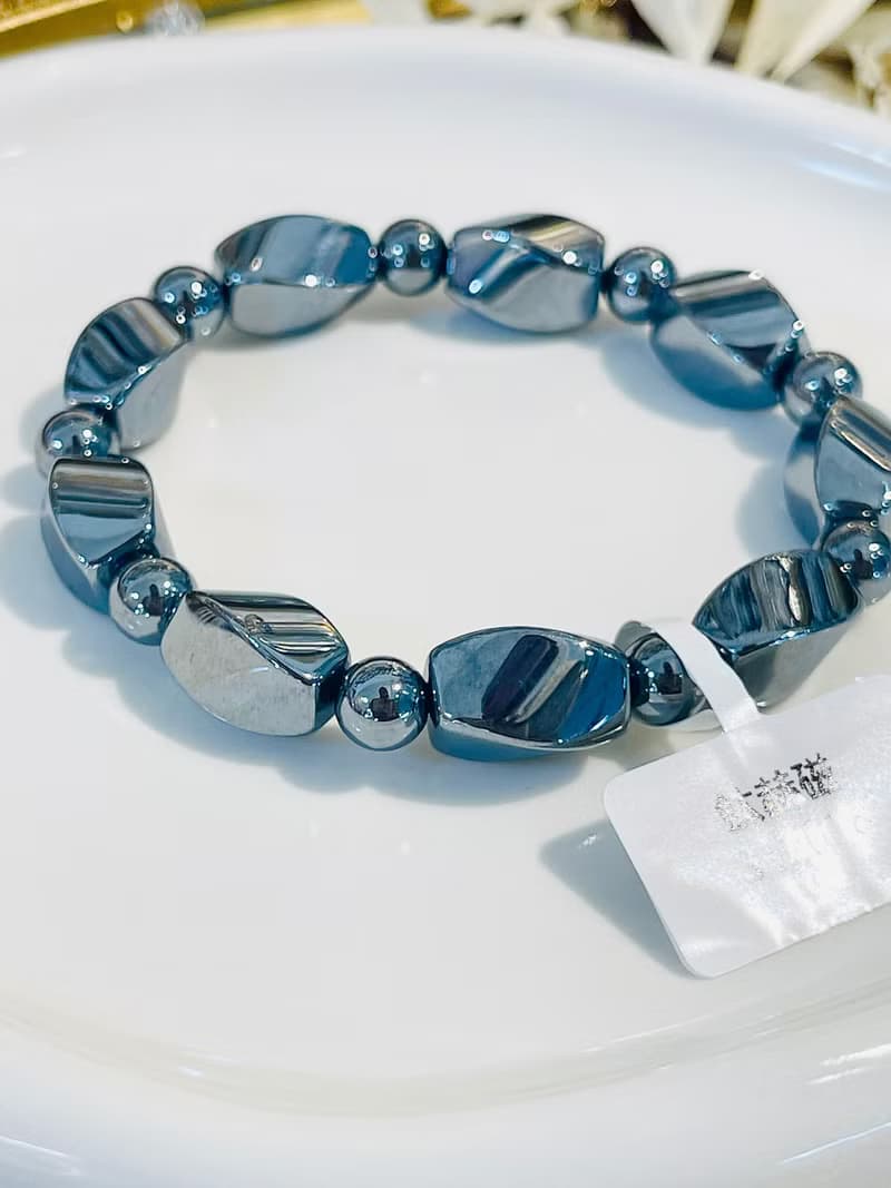 鈦赫磁不規則珠型手珠膝蓋關節不適恢復能量平衡提升身心狀態