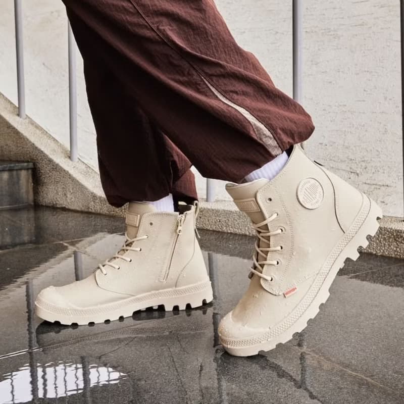 PALLADIUM COATED ZIP 金級皮革橘標拉鍊防水靴74069