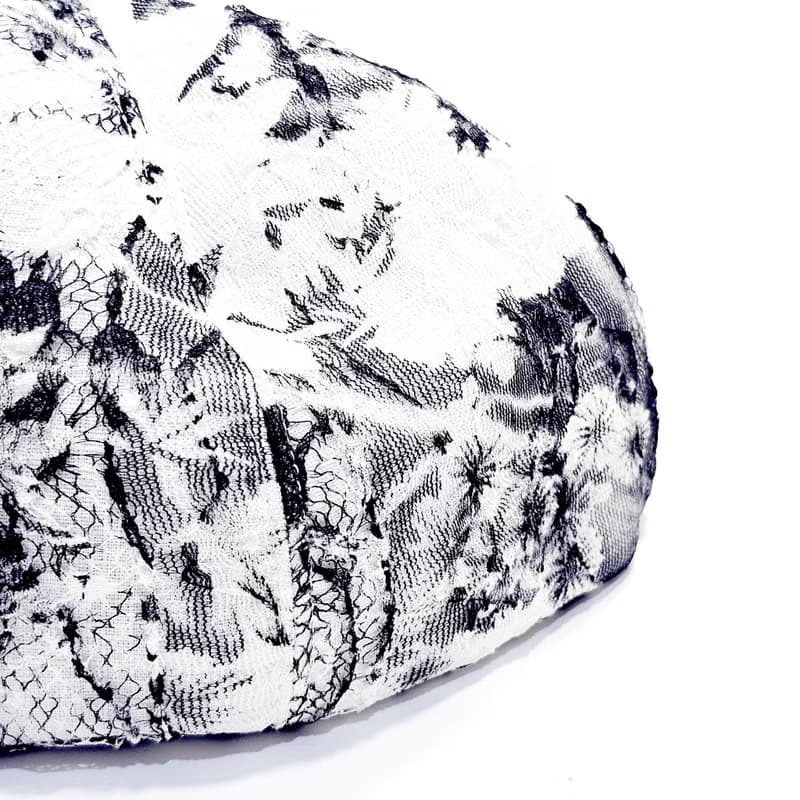 【HiGh MaLi】春夏季貝蕾帽/畫家帽/墨白蕾絲花#個性#禮物#百搭