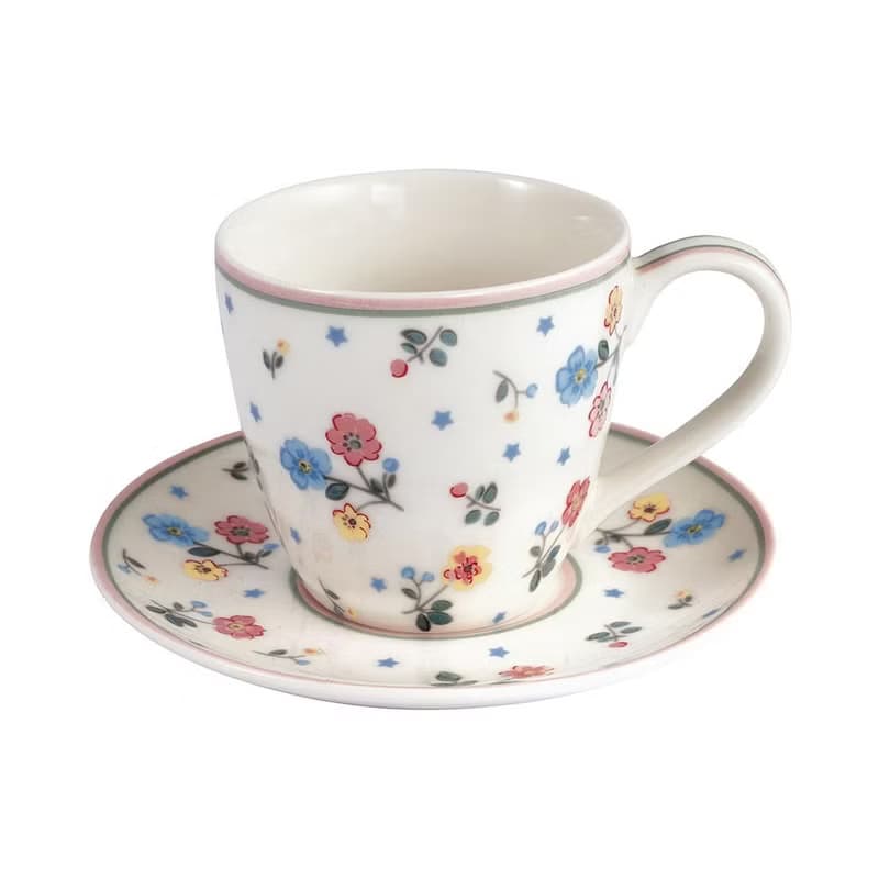 丹麥GreenGate  Adelena white 蛋杯/杯盤組/茶杯/茶壺