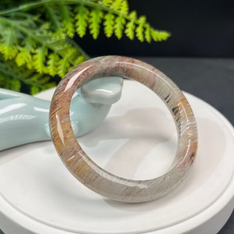 高檔 四季幽靈水晶手鐲 59MM 冰透千層雙天眼 積極運勢 活力生機
