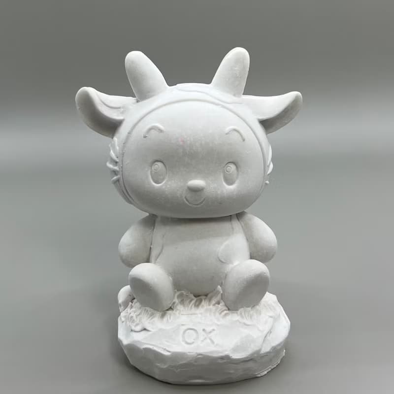 交換禮物 送精油 2023最Q萌寵 十二生肖牛 擴香石家飾 吸濕防潮