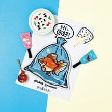 刺繡貼紙-撈金魚