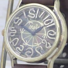 手作り腕時計 S-WATCH8-B-Rev. 逆回転 32mm Brass(真鍮)  207A-Rev.
