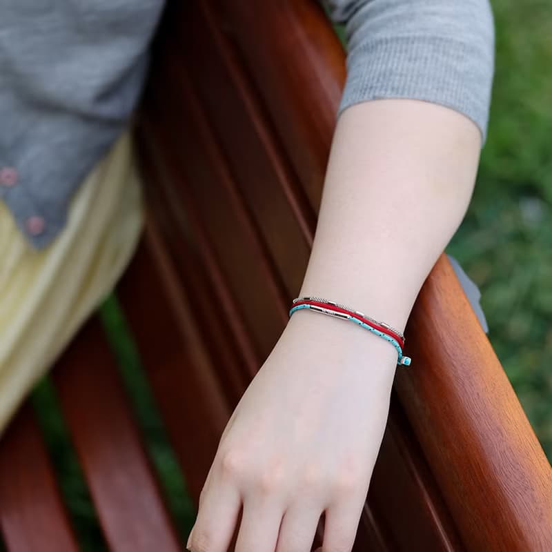 LA LIGNE TWOSOME BRACELET RED