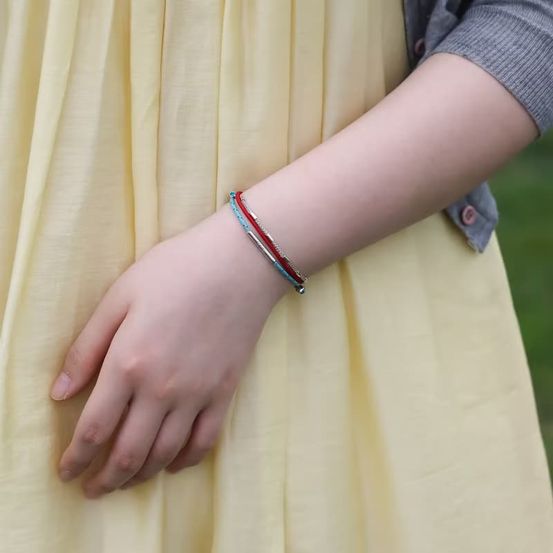 LA LIGNE TWOSOME BRACELET RED