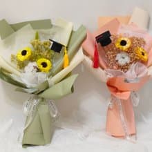 【藍芯手作】學士帽畢業花束 畢業送禮 情人節花束 生日 香皂花