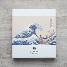 貓的浮世繪-神奈川冲浪裏的貓 零接觸隨身筷禮盒