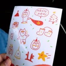 Ning's 割型貼紙-聖誕節