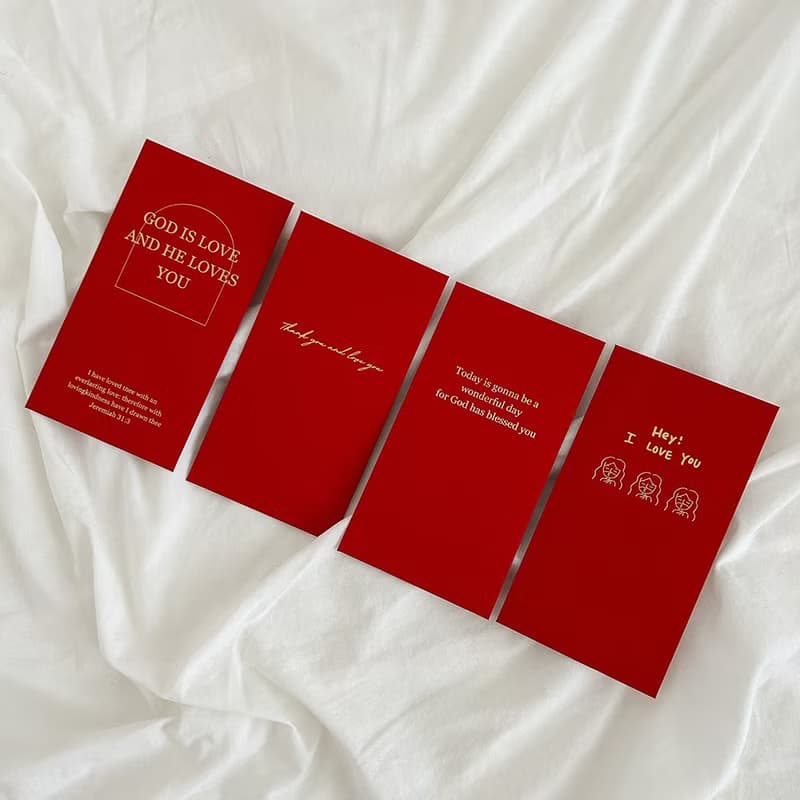 JIN CHA GOD- 超實用四款燙金紅包袋 /福音/受洗禮/幸福小組