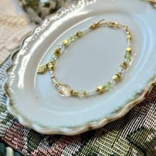 -啟程之歌-天然水晶手鏈/黃銅手鍊