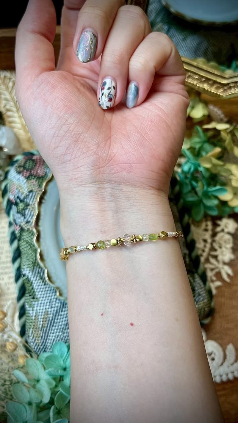 -啟程之歌-天然水晶手鏈/黃銅手鍊