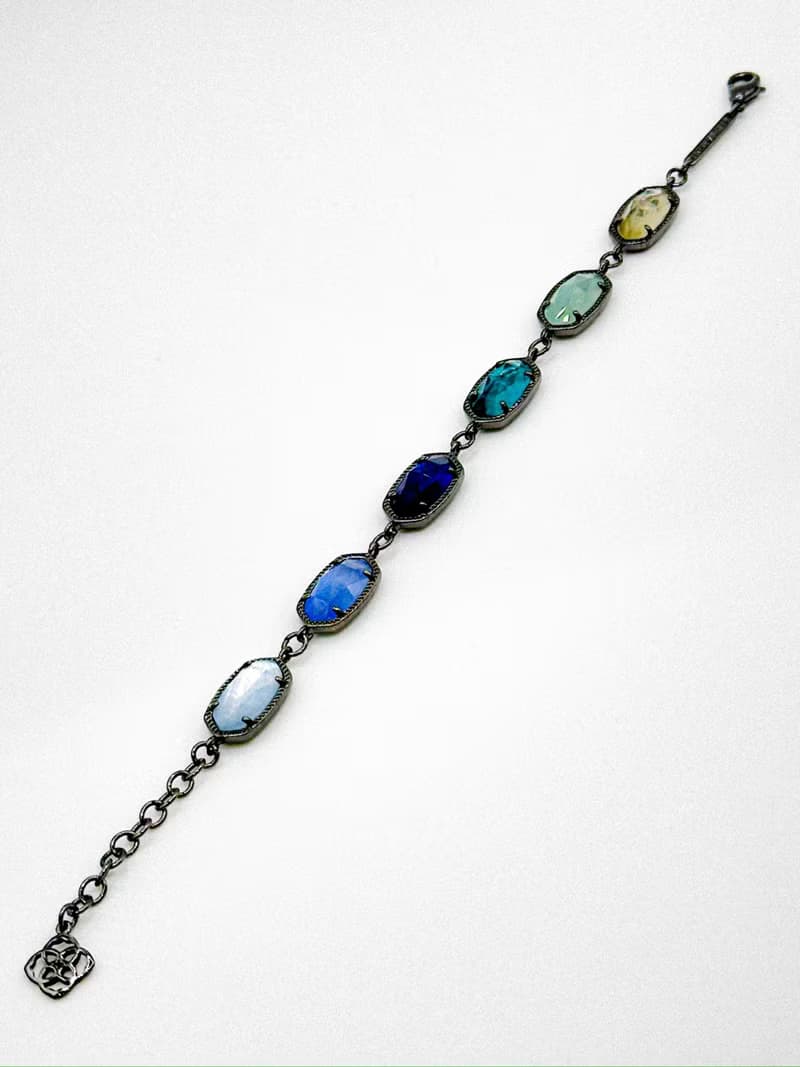 輕奢首飾系列——黑月女神黑卡蒂的祝福・哥德風彩寶手鍊