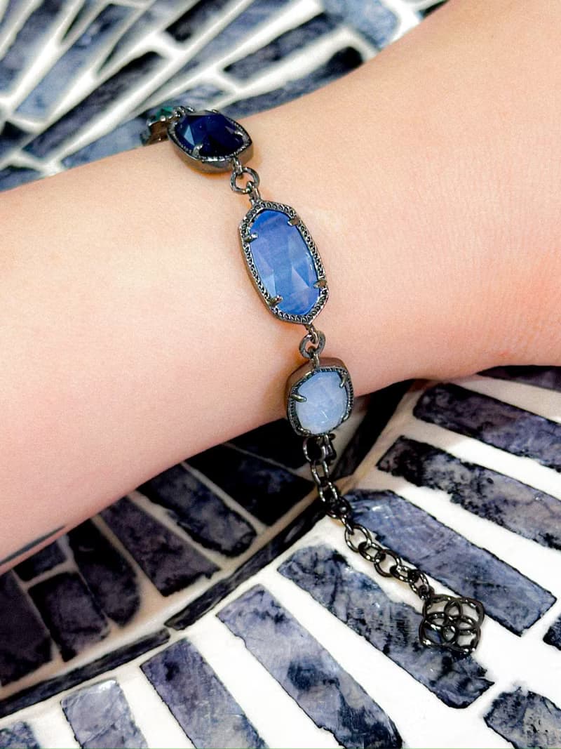 輕奢首飾系列——黑月女神黑卡蒂的祝福・哥德風彩寶手鍊