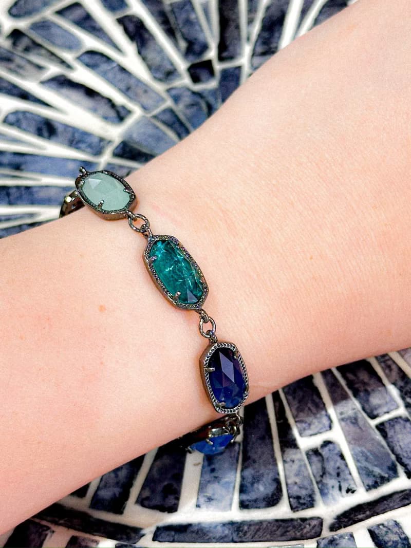 輕奢首飾系列——黑月女神黑卡蒂的祝福・哥德風彩寶手鍊