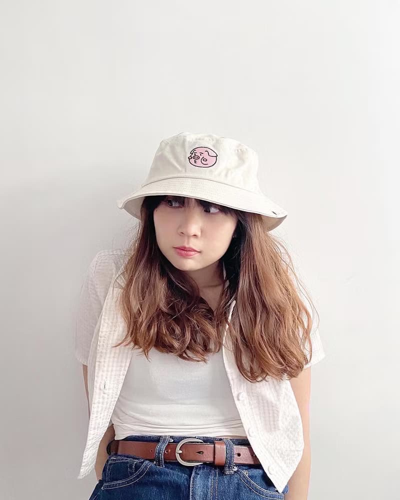 cheeky cheeky 厚面豬 可愛刺繡漁夫帽 Bucket Hat