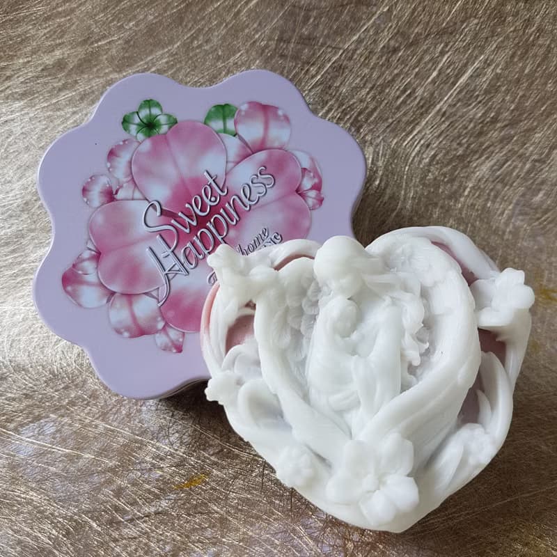母愛系列 - 心型天使母與子 香氛手工皂