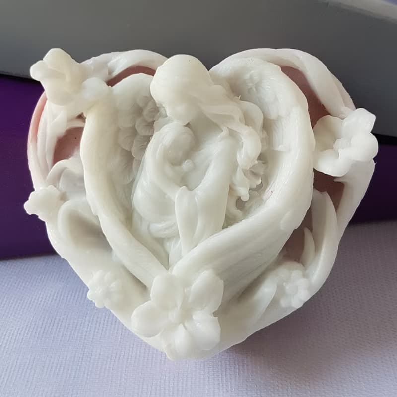 母愛系列 - 心型天使母與子 香氛手工皂