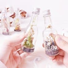 goody bag天長地久小花酒瓶 (單罐)   乾燥花 伴娘禮物 送禮 花罐