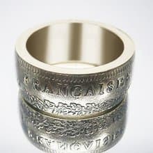France Coin Ring 50 francs 1976 (replica) french coin necklace coin rings gift