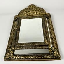 古董鏡櫃衣物護理/鑰匙青銅 1930 年代法國入口家具