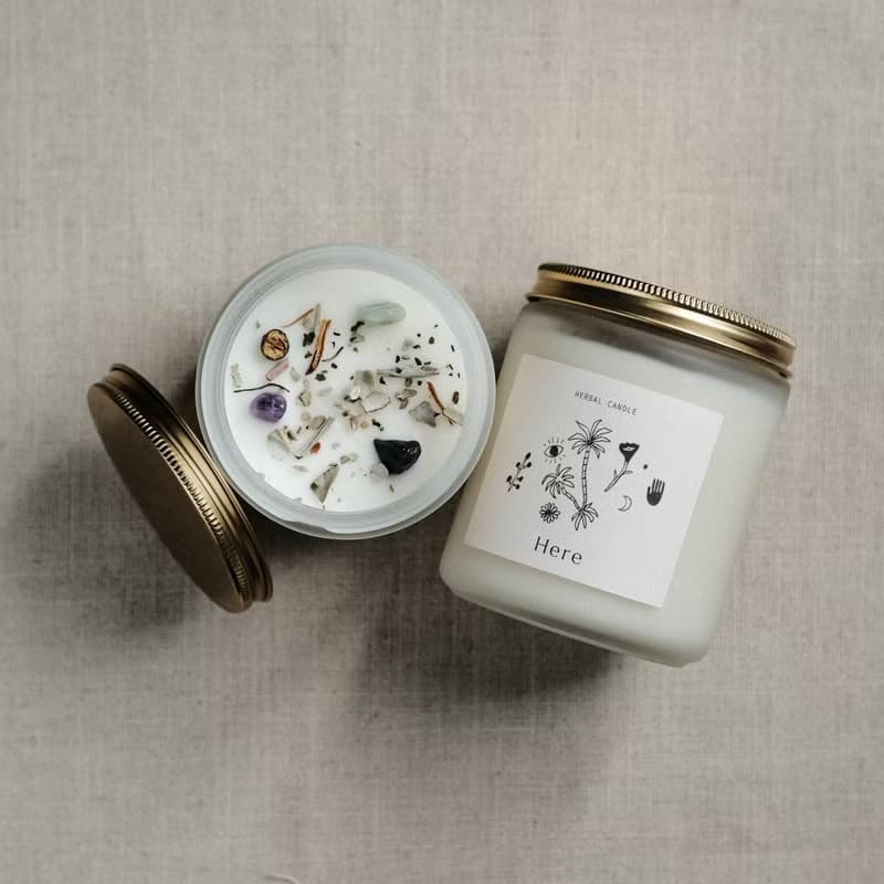 淨化 治癒 | 草藥能量蠟燭 白鼠尾草