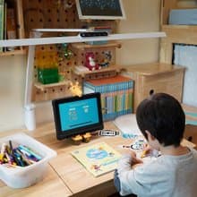 【書桌用品】80cm TIMAX PRO鈦星白 | LED護眼檯燈 | 喜光全光譜