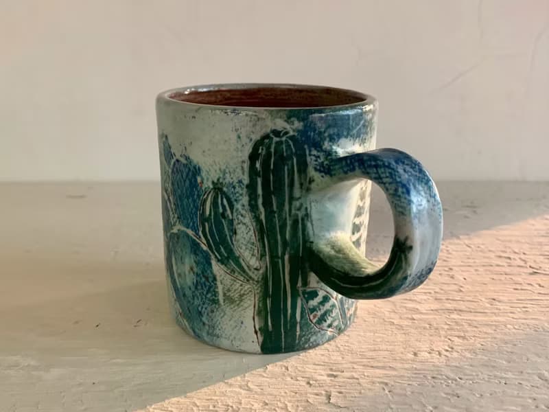 熱帶搖滾仙人掌咖啡杯(售完再製款)_陶器馬克杯
