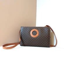 初夏優惠稀有中古二手Celine皮革圓環包側背孭斜單肩手袋小包