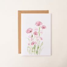水彩花卉卡片 萬用卡 生日卡片 感謝卡 藝術卡 賀卡 植物