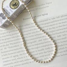 復古 珍珠項鍊 貝殼珍珠項鍊 鎖骨鍊 項鍊 短鍊