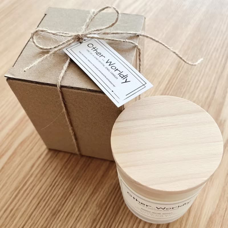 三合一  香氛蠟燭、水晶和 DIY 首飾 (包銀鏈) - 薰衣草味