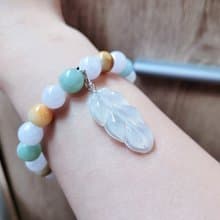 【純翠】天然翡翠  事業有成多寶冰珠手串