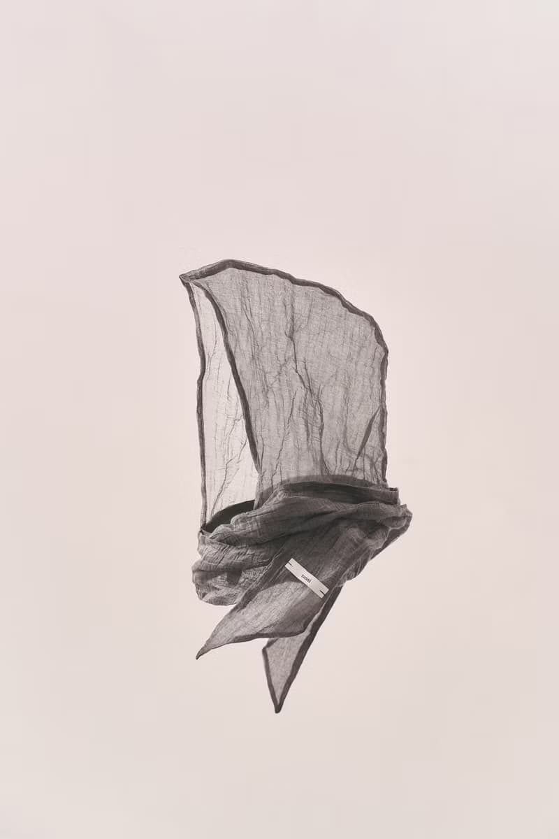 綁帶式連帽 / 四色 透黑 灰藍 裸麥 黑提花