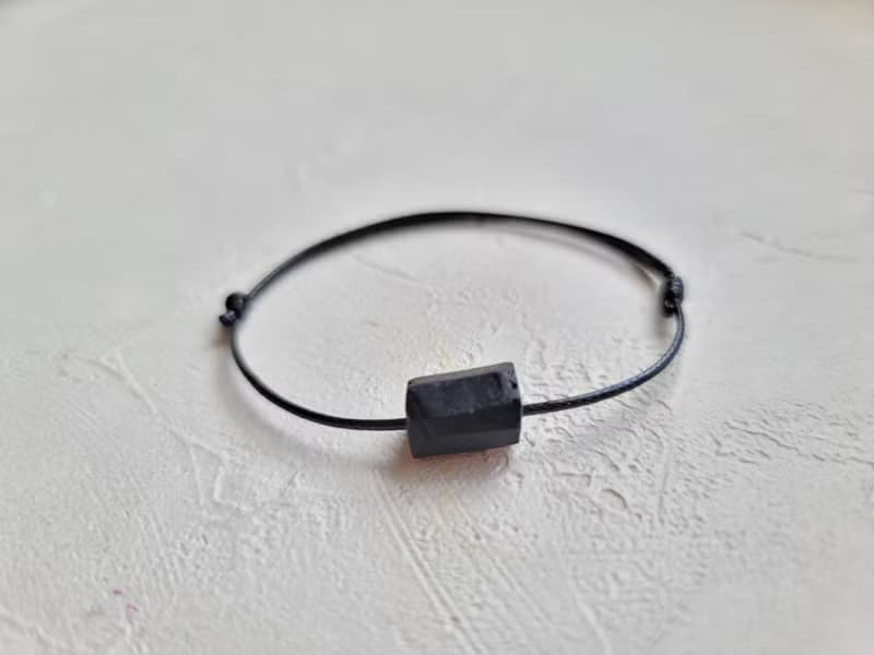 天然黑碧璽原礦手鍊 礦石手環 水晶手繩 情侶手繩 朋友手繩