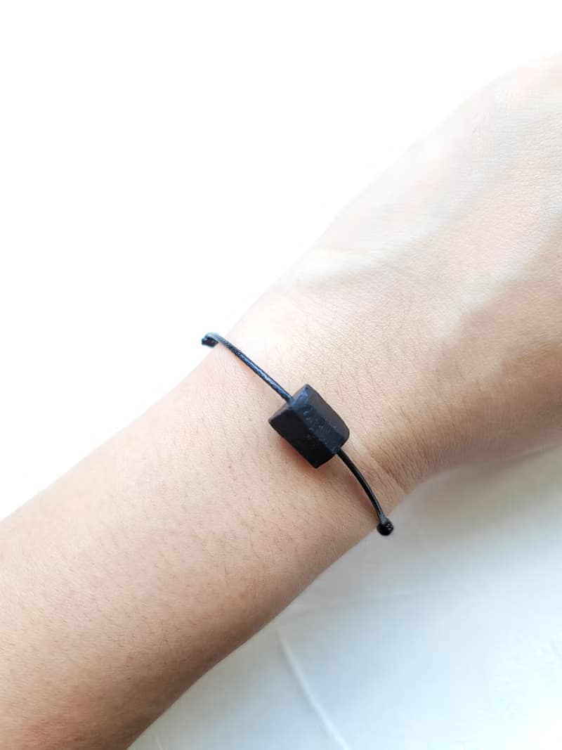 天然黑碧璽原礦手鍊 礦石手環 水晶手繩 情侶手繩 朋友手繩