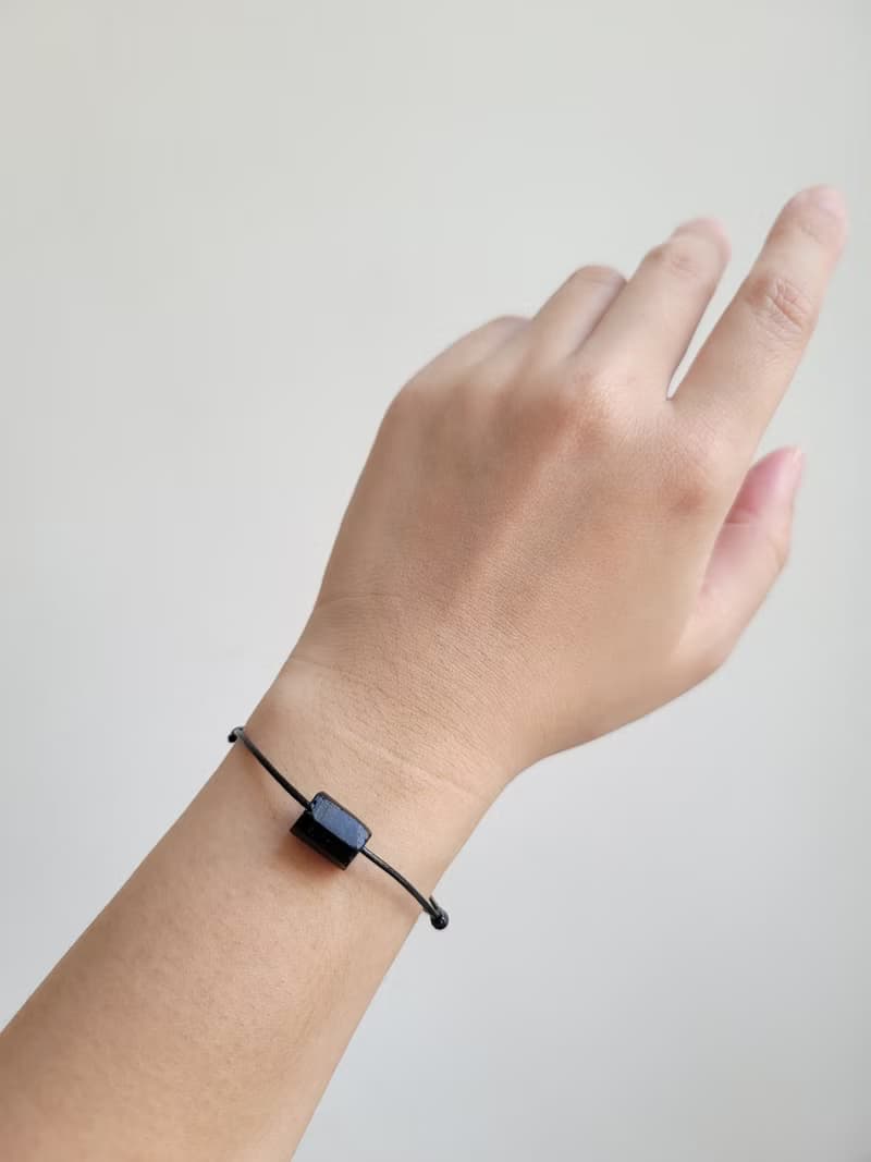 天然黑碧璽原礦手鍊 礦石手環 水晶手繩 情侶手繩 朋友手繩