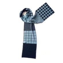 Blue scarf made of super soft merino wool. Best quality scarves for her or him